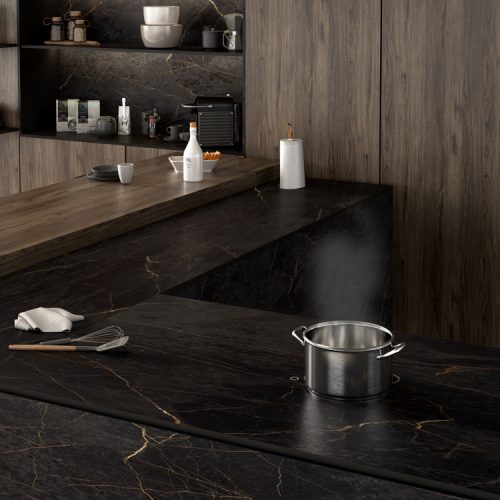 Cocina con inducción invisible